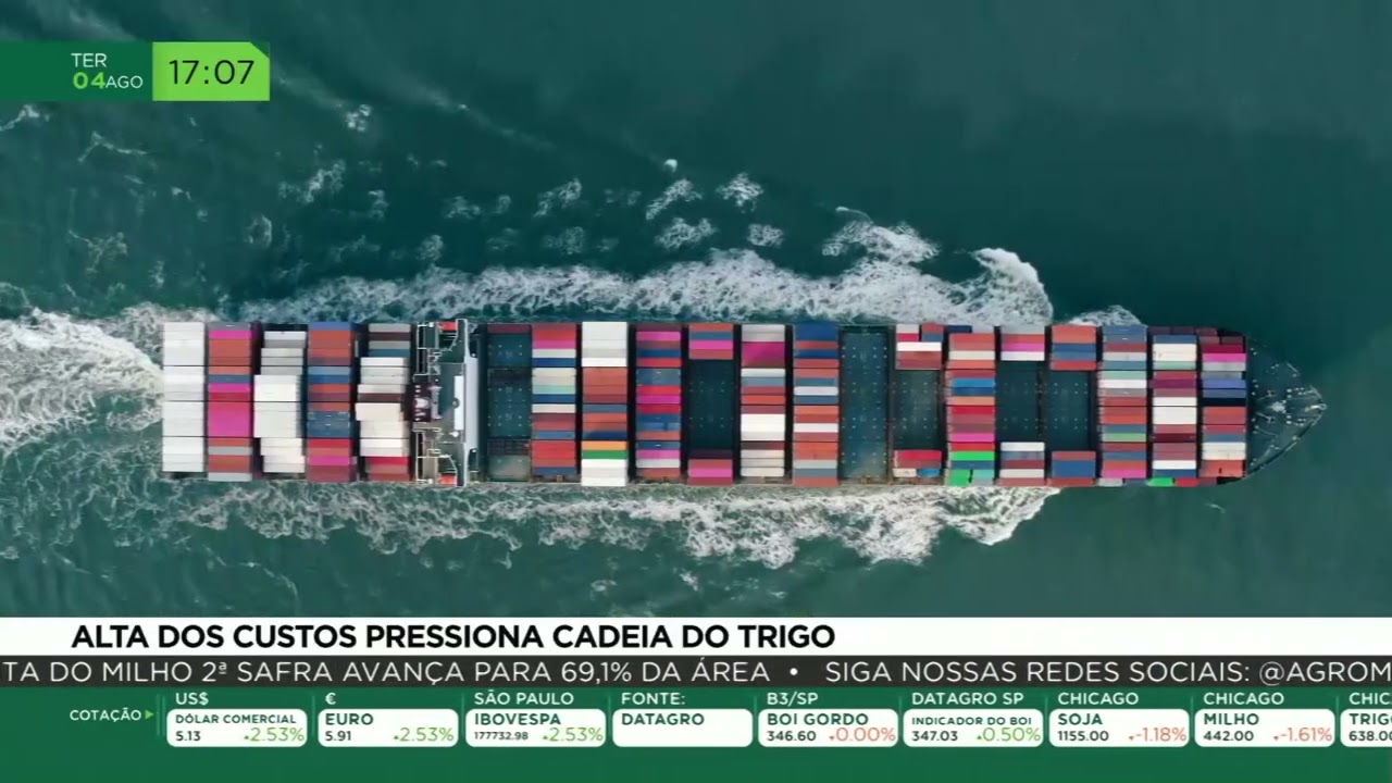 Alta dos custos pressiona cadeia do trigo