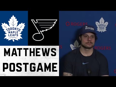 Auston Matthews Post Game ' Toronto Maple Leafs vs St. Louis Blues - January 15, 2022