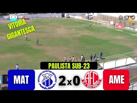 MATONENSE 2 X 0 AMERICA (SP) | PAULISTA SUB23 | 23/08/21
