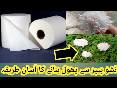 How To Make Round Tissue Paper Flower - DIY Paper Craft
