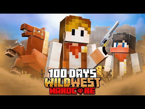 I Survived 100 Days in the WILD WEST in Hardcore Minecraft...
