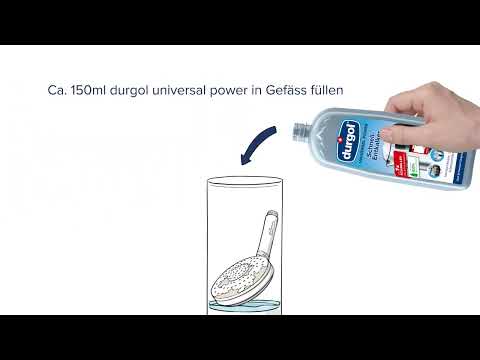 Anleitung: durgol universal power - Duschkopf entkalken