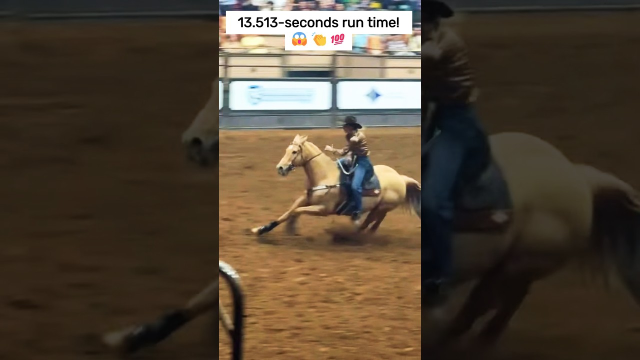 Emily Miller-Beisel goes 13.513 Seconds!🔥🤩#barrelhorse