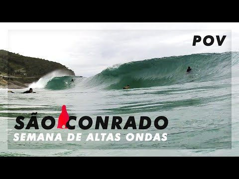 POV Altas Ondas em São Conrado de Terral | #POV Waves at São Conrado Beach Offshore Wind