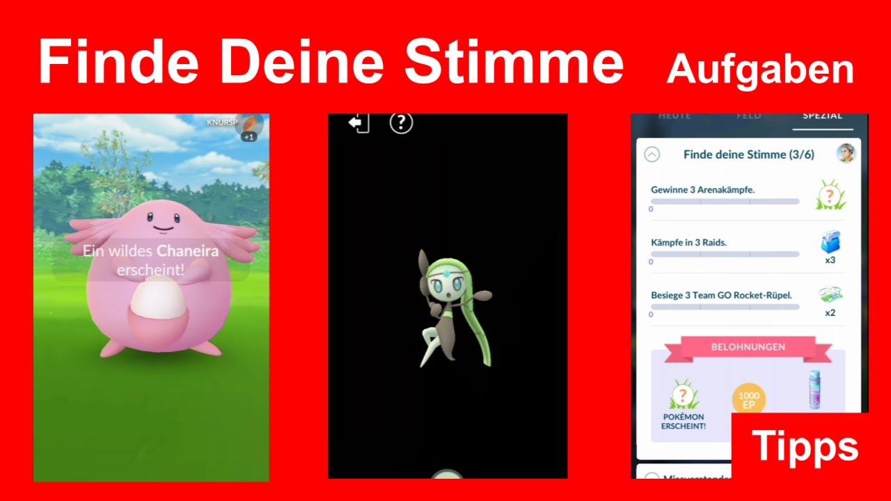 Finde Deine Stimme, Meloetta: Alle Aufgaben, Belohnungen, Lösungen, Tipps - Pokemon GO Deutsch 296
