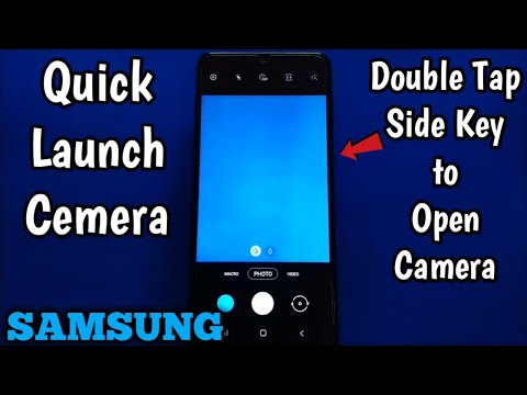 How to Enable/Disable Side key to Quick Launch the Camera on Samsung Galaxy A02