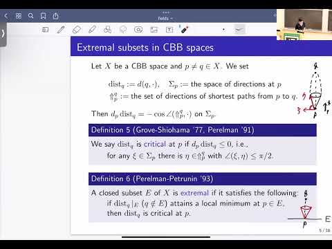 Extremal subsets in CBB and GCBA geometries