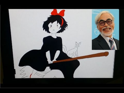 Comment dessiner Kiki la petite sorcière sur ipad- Drawing Kiki's Delivery Service Hayao Miyazaki