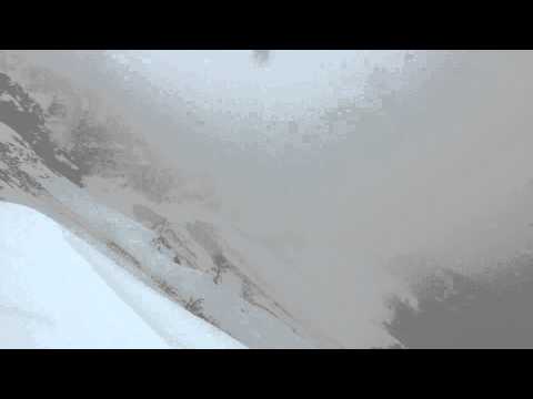 Nevicata salendo al Sasso Gordona per la cresta W