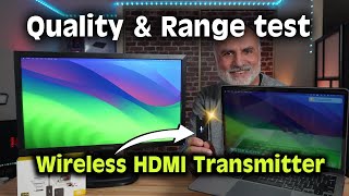 USB-C Wireless HDMI Transmitter Quality & Range Test: Sherriva