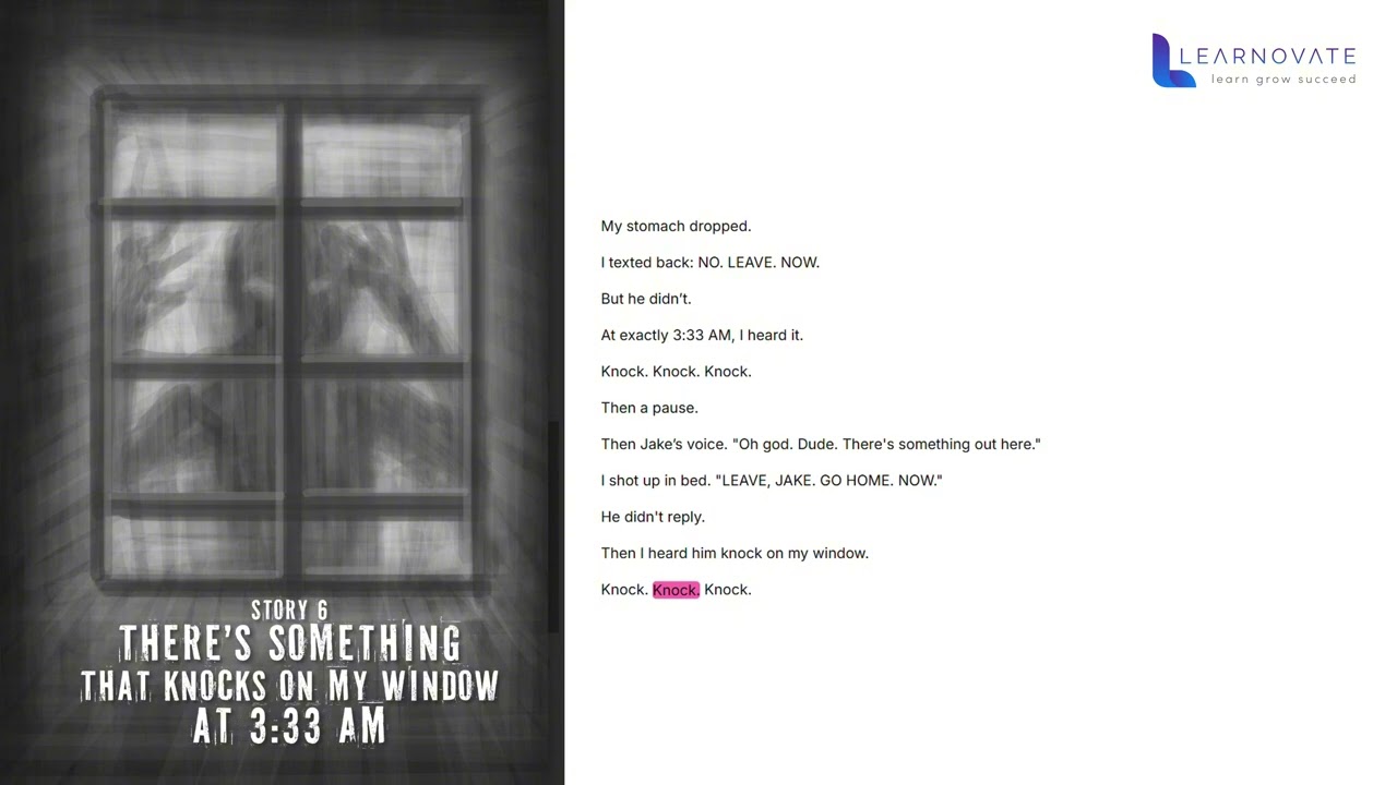 There's Something That Knocks on My Window at 3:33 AM