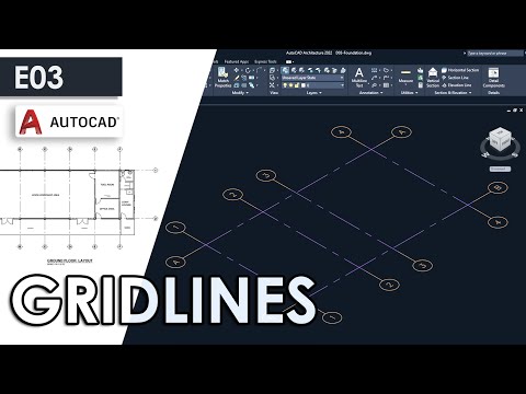GRIDLINES (Column Grids) in AutoCAD Architecture 2023