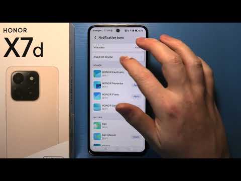Honor X7D - How to Set Custom Notification Sound
