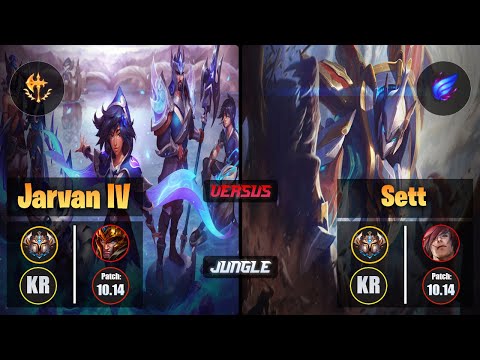 Challenger JARVAN IV [Conqueror] (Jungle) VS  SETT - Challenger KR Patch 10.14