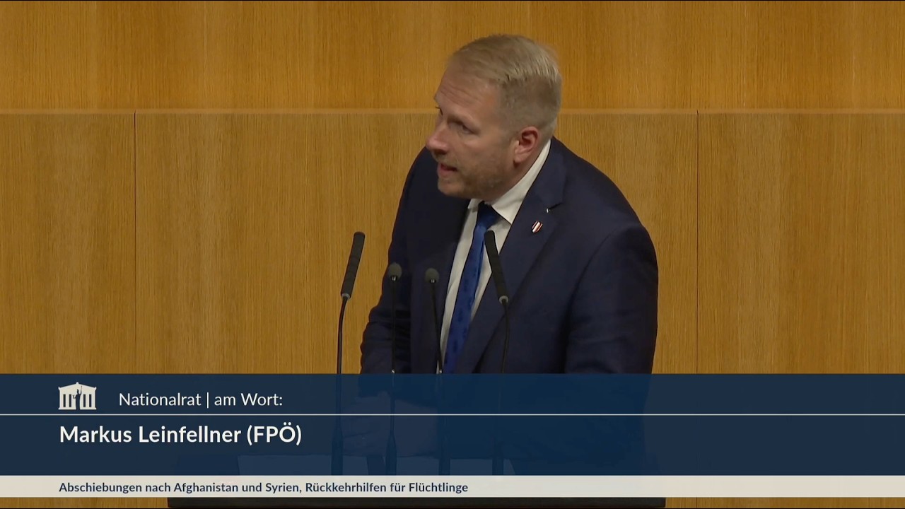 Markus Leinfellner - Abschiebung illegaler Migranten nach Afghanistan und Syrien - 23.9.2026