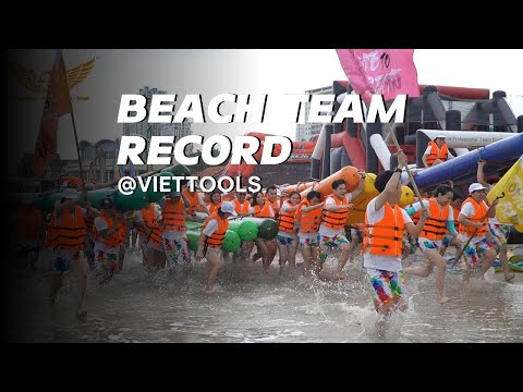 BEACH TEAM RECORD #viettools #viettoolsluxurytour #ironman