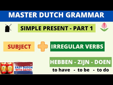 Learn Dutch Grammar _ Simple Present Tense