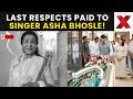 Asha Bhosle Funeral LIVE TEARFUL FAREWELL Fans Gather For Asha Bhosle Last Journey