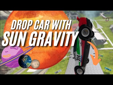 High Speed Car Gravity Jumps Test on Sun and All Planets | BeamNG Drive Crash Epi22