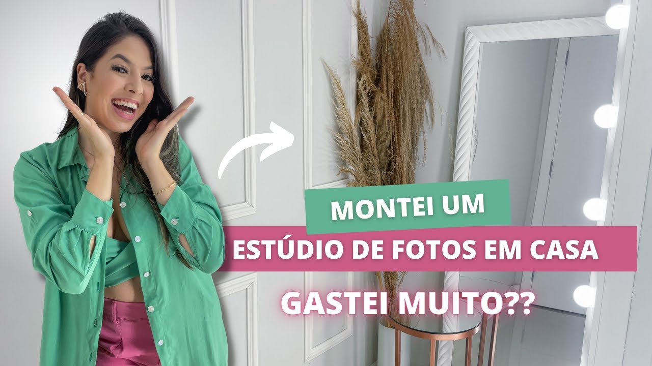 MONTEI UM CENÁRIO PARA FOTOS - Em casa