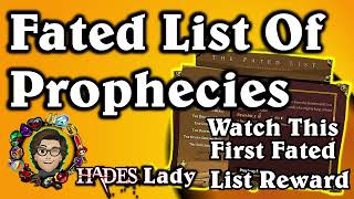 The First Look At The Fated List Of Minor Prophecies In Hades