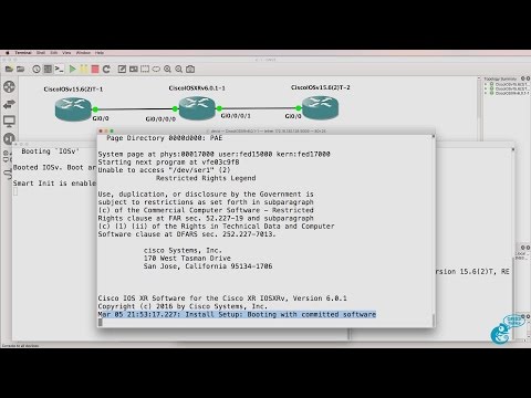 GNS3 Talks: Cisco IOS-XRv import and configuration Part 1: Don't forget to commit your changes!