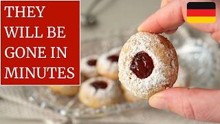 German Husarenkrapfen Recipe | Buttery, Nutty, and Filled with Jam ❤️