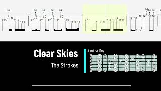 The Strokes - Clear Skies - Guitar Tab