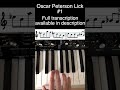 Oscar Peterson Lick #1