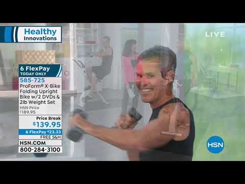 ProForm XBike with 2 lb. Weight Set   2 Workout DVDs