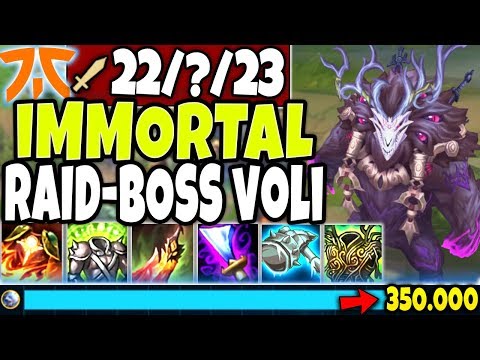 Meet FNC NEW IMMORTAL VOLIBEAR RAID-BOSS BUILD 🔥 5700 HP 1v9 🔥 LoL New Volibear Rework PBE Gameplay