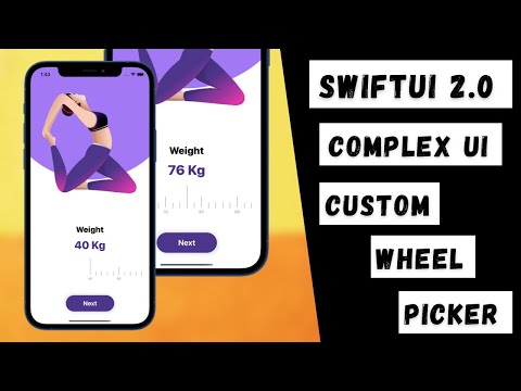 SwiftUI 2.0 Complex UI - Custom Horizontal Wheel Picker - Custom Animations - SwiftUI Tutorials