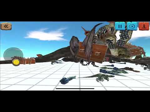 Team Gargoyle VS armored Goro, Hydra, and T-Rex (Animal Revolt Battle Simulator)