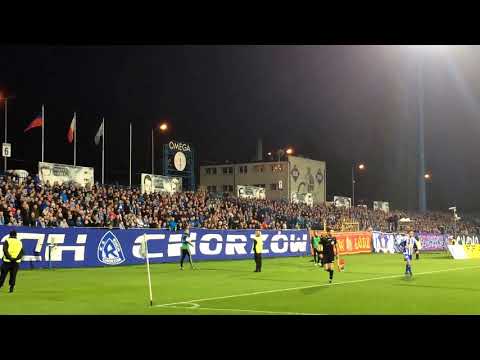 RUCH CHORZÓW - Raków Częstochowa (13.10.2017) doping