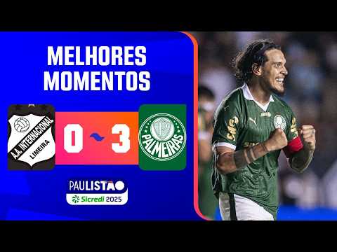 INTER DE LIMEIRA 0 X 3 PALMEIRAS | MELHORES MOMENTOS | 9ª RODADA | PAULISTÃO SICREDI 2025