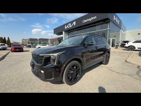 2025 Kia Sorento in Black for sale at Clarington Kia in Bowmanville, ON