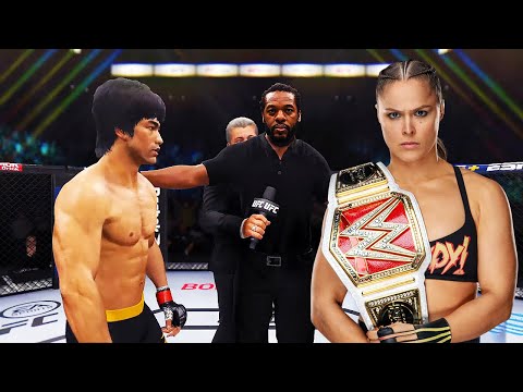 UFC 4 | Bruce Lee vs. Ronda Rousey (WWE) (EA Sports UFC 4)