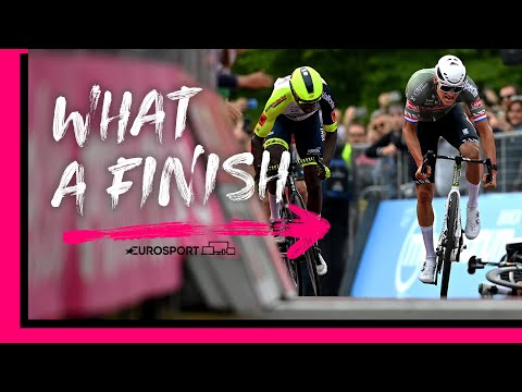 Mathieu Van Der Poel grabs thrilling Stage 1 Victory at 2022 Giro d'Italia | Eurosport
