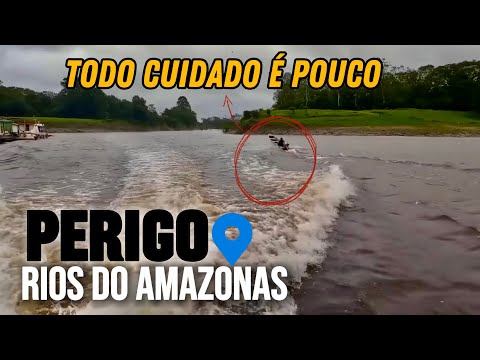 O PERIGO DE VIAJAR NOS RIOS NA AMAZÔNIA de Anori a Codajás Amazonas 