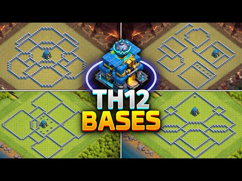 TOP 5! Town Hall 12 (TH12) War/Trophy/Farming Base Layout + Copy Link 2025 | Clash of Clans