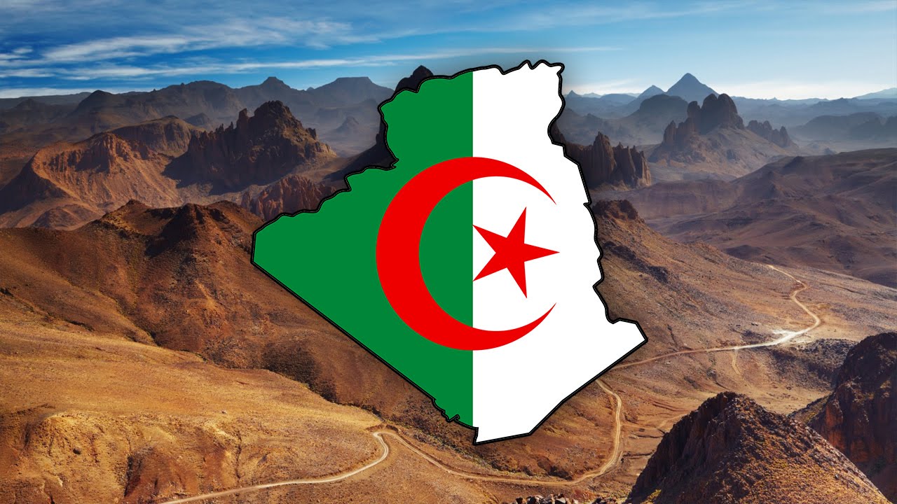 Blank Map of Algeria (الجزائر) - Timelapse