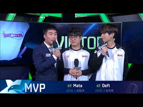 KT Deft and Mata after win over BBQ