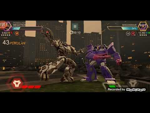 Transformers Forged To Fight 5 Star ROTF Megatron gameplay Vs Shockwave A.M