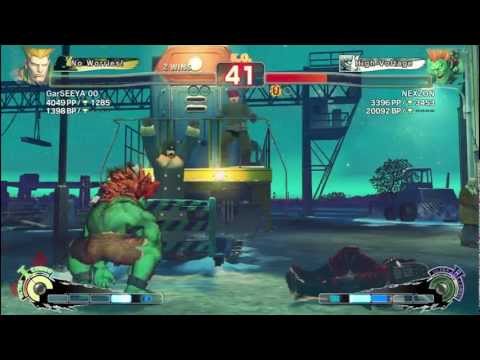 GarSEEYA 00 (Guile) vs: NEXZON (Blanka) SSF4:AE v.2012 HD HIGH Endless Matches