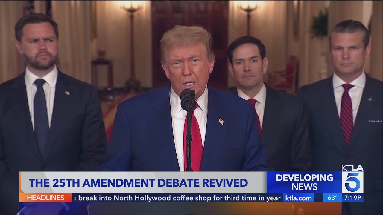 Democrats intensify calls to invoke the 25th Amendment against President Trump