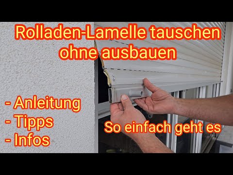 Ohne Ausbau: Rolladen-Lamelle tauschen - so einfach geht es, Anleitung, Tipps & Infos