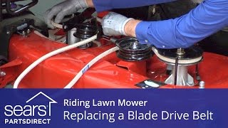 Replacing the Blade Drive Belt on a Riding Lawn Mower