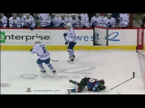 Michael Komisarek vs Cameron Gaunce Mar 24, 2011