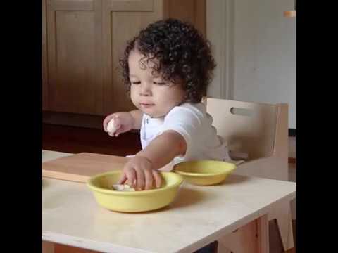 Banana Peeling For Toddlers | Monti Kids in Action