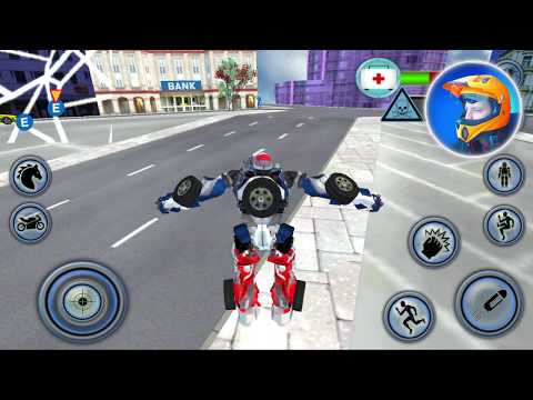 US Police Horse Robot Bike Transform Wild Cop - Android Gameplay